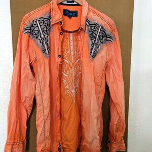 ROAR button down rock n roll western shirt